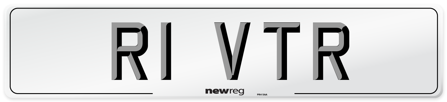 R1 VTR Number Plate from New Reg
